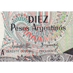 Argentine - Pick 313_1 - 10 pesos argentinos - Série A - 1983 - Etat : SPL