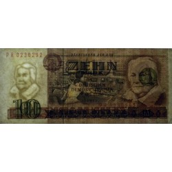 Allemagne RDA - Pick 28b - 10 mark der DDR - 1971 (1985) - Série PR - Etat : TB