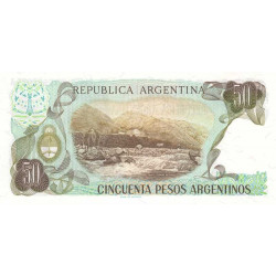 Argentine - Pick 314_2 - 50 pesos argentinos - Série A - 1983 - Etat : NEUF