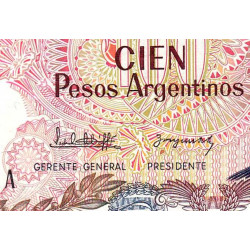 Argentine - Pick 315_1 - 100 pesos argentinos - Série A - 1983 - Etat : NEUF