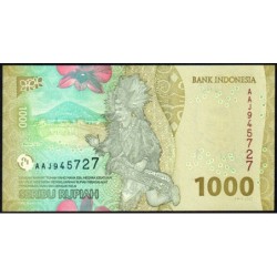 Indonésie - Pick 162a - 1'000 rupiah - Série AAJ - 2022/2022 - Etat : NEUF