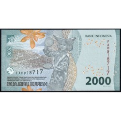 Indonésie - Pick 163a - 2'000 rupiah - Série FAH - 2022/2022 - Etat : NEUF
