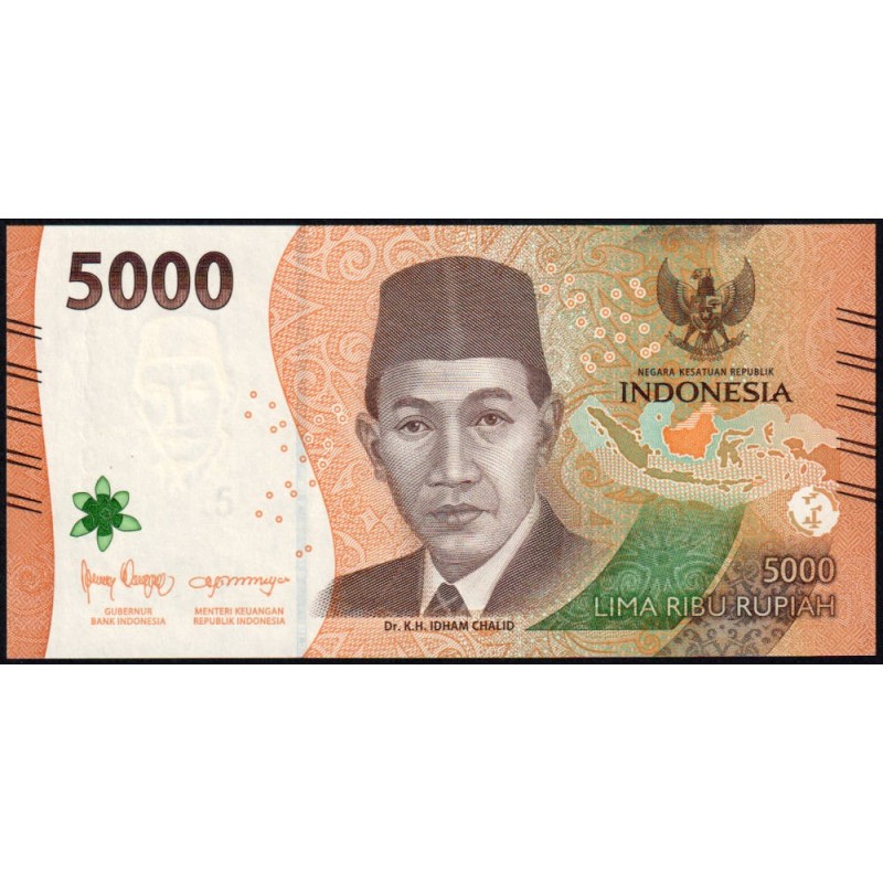 Indonésie - Pick 164a - 5'000 rupiah - Série NAY - 2022/2022 - Etat : NEUF