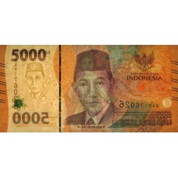 Indonésie - Pick 164a - 5'000 rupiah - Série NAY - 2022/2022 - Etat : NEUF