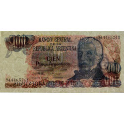 Argentine - Pick 315_2 - 100 pesos argentinos - Série B - 1984 - Etat : NEUF