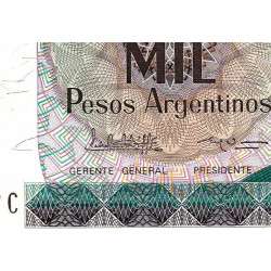 Argentine - Pick 317a_2 - 1'000 pesos argentinos - Série C - 1984 - Etat : NEUF