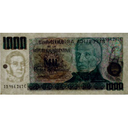 Argentine - Pick 317a_2 - 1'000 pesos argentinos - Série C - 1984 - Etat : NEUF