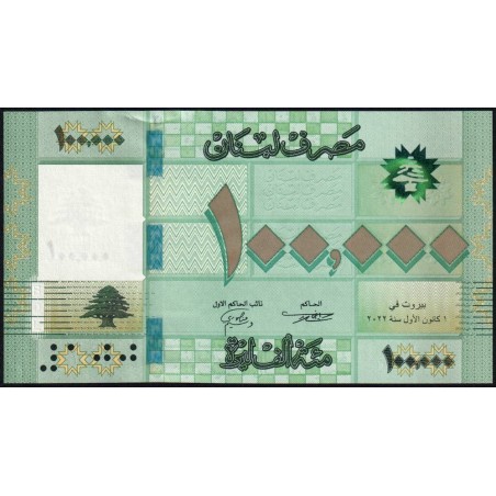Liban - Pick 95e - 100'000 livres - Série E71 - 01/12/2022 - Etat : pr.NEUF
