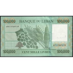 Liban - Pick 95e - 100'000 livres - Série E71 - 01/12/2022 - Etat : pr.NEUF
