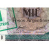 Argentine - Pick 320 - 1 austral sur 1'000 pesos argentinos - Série D - 1985 - Etat : NEUF