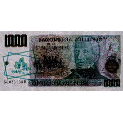 Argentine - Pick 320 - 1 austral sur 1'000 pesos argentinos - Série D - 1985 - Etat : NEUF