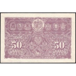 Malaisie Britannique - Pick 10a_1 - 50 cents - Série A/11 - 01/07/1941 - Etat : SPL+