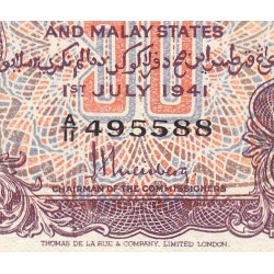 Malaisie Britannique - Pick 10a_1 - 50 cents - Série A/11 - 01/07/1941 - Etat : SPL+