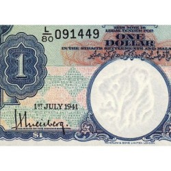Malaisie Britannique - Pick 11 - 1 dollar - Série L/80 - 01/07/1941 - Etat : SPL+