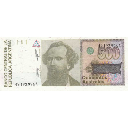 Argentine - Pick 328a - 500 australes - Série A - 1988- Etat : NEUF