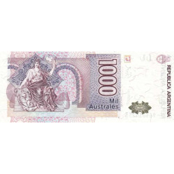 Argentine - Pick 329c - 1'000 australes - Série B - 1989 - Etat : NEUF