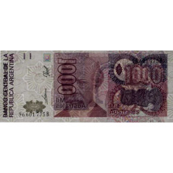 Argentine - Pick 329c - 1'000 australes - Série B - 1989 - Etat : NEUF