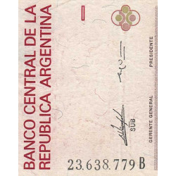 Argentine - Pick 330c - 5'000 australes - Série B - 1989 - Etat : TB