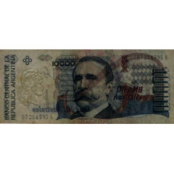 Argentine - Pick 334a - 10'000 australes - Série A - 1989 - Etat : TTB