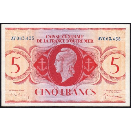 AEF - France Outre-Mer - Pick 15b_7 - 5 francs - Série AV - 02/02/1944 - Etat : NEUF