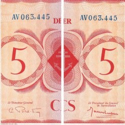 AEF - France Outre-Mer - Pick 15b_7 - 5 francs - Série AV - 02/02/1944 - Etat : pr.NEUF