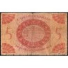 AEF - France Outre-Mer - Pick 15b_9 - 5 francs - Rarissime série AY - 02/02/1944 - Etat : B