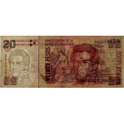 Argentine - Pick 349_1 - 20 pesos - Série A - 2000 - Etat : TTB