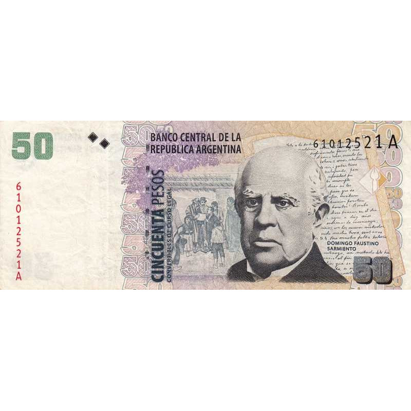 Argentine - Pick 350_2 - 50 pesos - Série A - 2001 - Etat : TTB