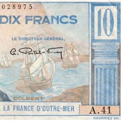 AEF - Pick 21 - 10 francs - Série A.41 - 1947 - Etat : TTB+
