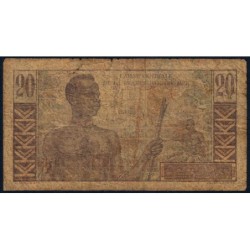 AEF - Pick 22 - 20 francs - Série A.3 - 1947 - Etat : AB