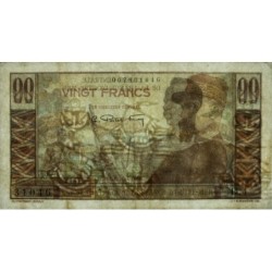 AEF - Pick 22 - 20 francs - Série D.4 - 1947 - Etat : TTB