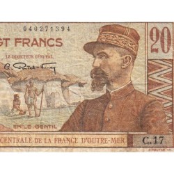 AEF - Pick 22 - 20 francs - Série C.17 - 1947 - Etat : TB-