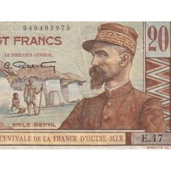 AEF - Pick 22 - 20 francs - Série E.17 - 1947 - Etat : TTB