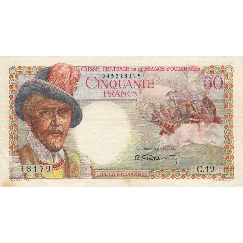 AEF - Pick 23 - 50 francs - Série C.19 - 1947 - Etat : TTB+ à SUP