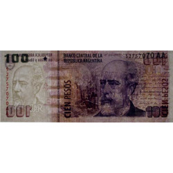 Argentine - Pick 357a_5 - 100 pesos - Série AA - 2012 - Etat : NEUF