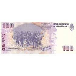 Argentine - Pick 357a_5r (remplacement) - 100 pesos - Série A - 2012 - Etat : NEUF