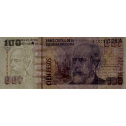 Argentine - Pick 357a_5r (remplacement) - 100 pesos - Série A - 2012 - Etat : NEUF