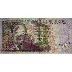 Maurice (île) - Pick 49d - 25 rupees - Série BU - 2009 - Etat : NEUF