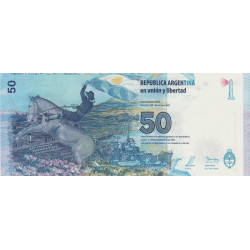Argentine - Pick 362 - 50 pesos - Série A - 2015 - Etat : NEUF