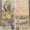 AEF - Pick 32 - 100 francs - Série Q.20 - 1957 - Etat : B-