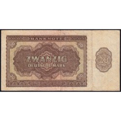 Allemagne RDA - Pick 13a - 20 deutsche mark - 1948 - Série XB - Etat : TB+