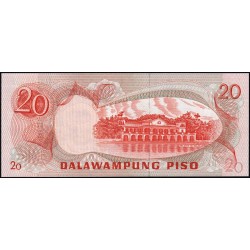 Philippines - Pick 162c - 20 piso - Série UX - 1949 (1984) - Etat : NEUF