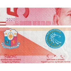 Philippines - Pick 224a_2 - 50 piso - Série AR - 2020 - Etat : NEUF