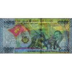 Sri-Lanka - Pick 122a - 1'000 rupees - Série Q/25 - 20/05/2009 - Commémoratif - Etat : NEUF