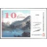 Billet savoisien - 10 Livres savoisiennes - 1998 - 2ème émission - Type b - Etat : TTB