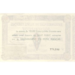 Rassemblement du Peuple Français - Type B-06a - 100'000 francs - Etat : SPL à SPL+