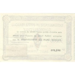 Rassemblement du Peuple Français - Type B-05a - 50'000 francs - Etat : SPL à SPL+