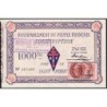 Rassemblement du Peuple Français - Type B-02c - 1'000 francs - Etat : SPL à SPL+