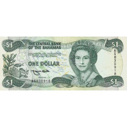 Bahamas - Pick 51 - 1 dollar - Série AS - Loi 1974 (1992) - Etat : TB+