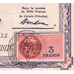 Rassemblement du Peuple Français - Type B-02c - 1'000 francs - Etat : SPL à SPL+